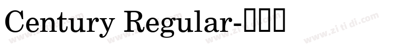 Century Regular字体转换